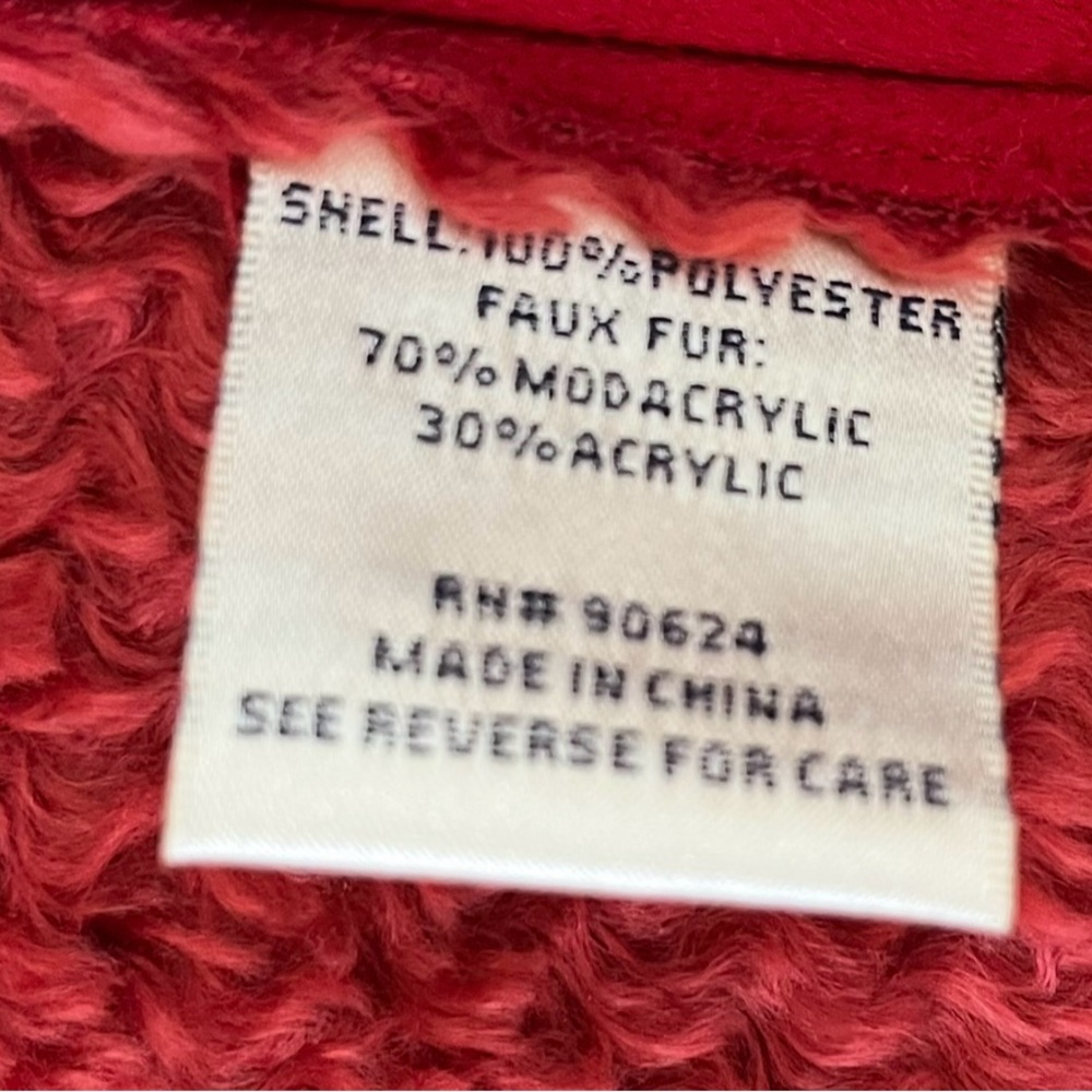 Tasha Polizzi Suede Faux Fur Vest Size Small
Red - Picture 5 of 5